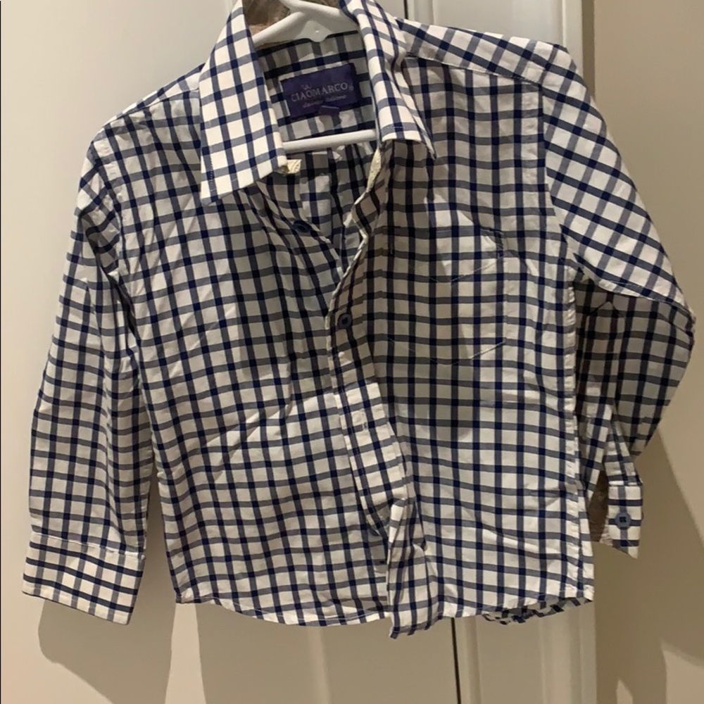 Pre-Owned Ciao Marco Boy'sSleeve Button-Down Shirt
